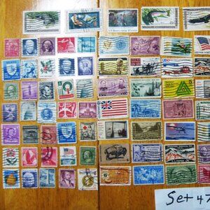 COPY - Lot Of 100 Assorted U.S. Stamps mostly from 1950 through 1981